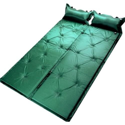 Fashion Solid Self Inflating Mat Outdoor Tent Sleeping Pad Hiking Pillow Air Mattress Camping Travel Portable