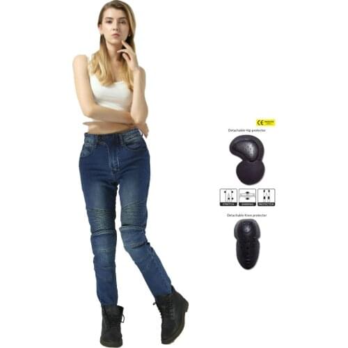 2021 New Fashion Mid-High Waist Jeans Ladies Motorcycle Jeans Motorcycle Pants Tight Trousers Foot Pants