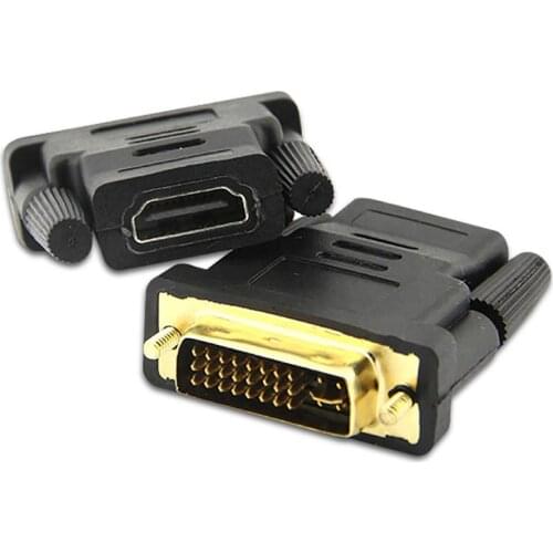 New DVI to HDMI adapter compatible adapter HDMI to DVI adapter DVI male to HDMI female 24+5 two-way transmission HD TV projector