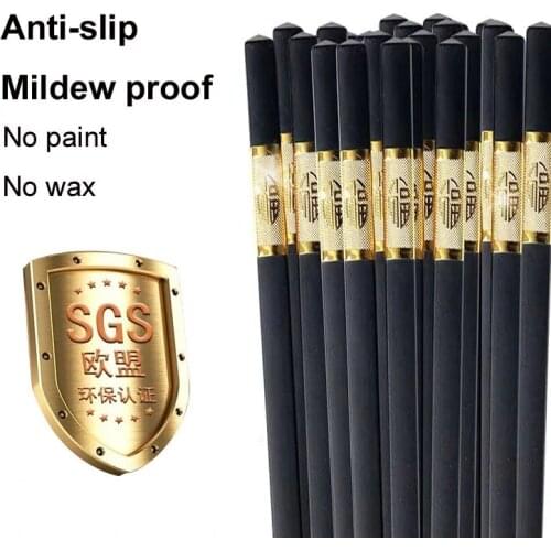 One Pair High-Quality High-End Portable Chopsticks Reusable Tableware Korean Family Sushi Sticks Non-Slip And Mildew Proof