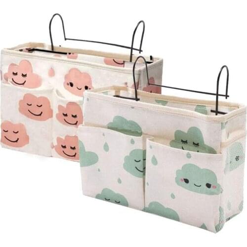 Bedside Organiser Pocket,2 Pcs Hanging Storage Bag,for Bedside,for Home Bed Rails/Sofa/School Dorm