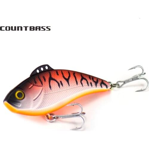 1pc Countbass VIB Chatter Vibration Sinnking Hardbait Fishing Lure Wobbler Lipless Crankbait for Saltwater
