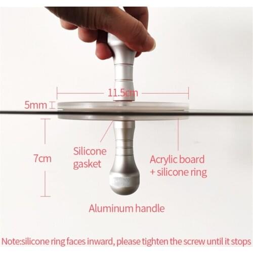 LP Vinyl Record Cleaner Clamp Record Label Saver Protector Waterproof Acrylic