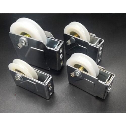 Door and window pulley Rollers Aluminum alloy Sliding Door Wheel Cabinet Nylon Pulley Wardrobe Furniture Hardware