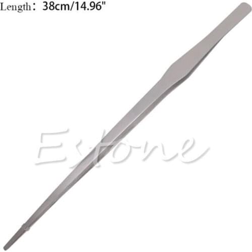 Aquarium Live Tank Curve Plant Long Tongs Stainless Steel Tweezers 27/38/48cm
