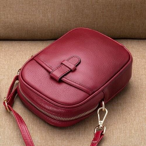 Shoulder Bag Female Party Phone Purse Genuine Leather Small Crossbody Bags for Women Luxury Handbag Fashion Ladies Shopping