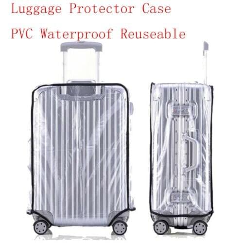 Universal Waterproof Transparent Protective Luggage Suitcase Cover Case Travel Transparent Luggage Case