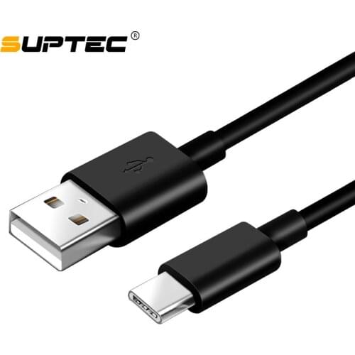 Suptec Fast Charge 3A USB Type C Cable For Samsung S20 S9 S8 Xiaomi Huawei P30 Pro Mobile Phone Charging Wire White Blcak Cable