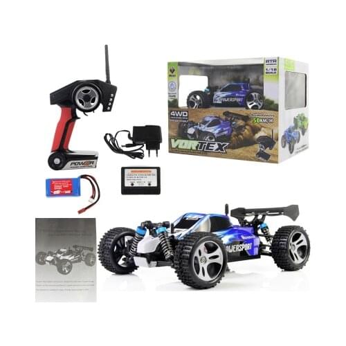WL Toys A959 1:18 Full Proportional 2.4G Remote Control Car 4WD Off-road Vehice A959 RC Car High Speed 45KM/H Drift Bajas