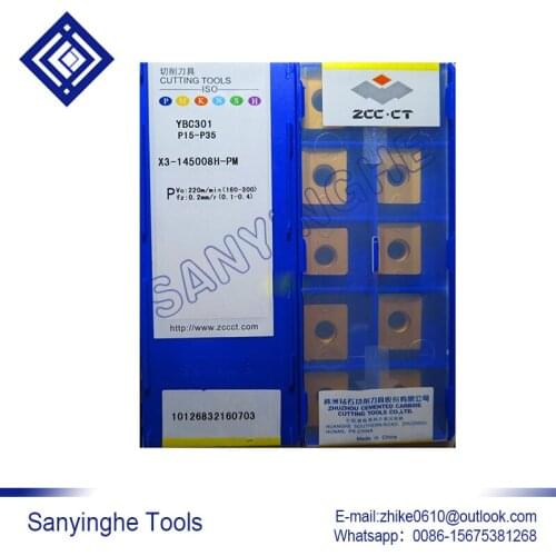 Free shipping high quality 10pcs/lots YBC301 X3-145008H-PM cnc carbide turning inserts