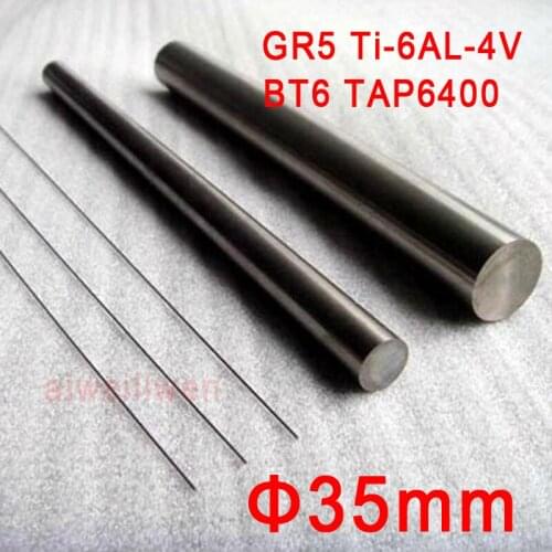 35mm dia. 100mm length Grade 5 gr5 titanium Ti Ti-6AL-4V bar titanium alloy rod BT6 TAP6400 for ultrasonic medical treatment
