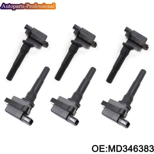 6 pcs/lot New High Quality Ignition Coil For Mitsubishi Minicab OEM MD346383 car accessories