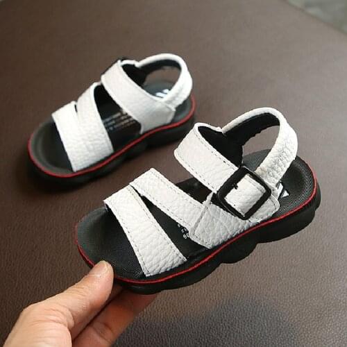 Toddler Shoes Baby Sandals Sport Style Boys And Girls Sandals Summer 2020 Water Shoes Children Boys Slide White Black Size 22-31