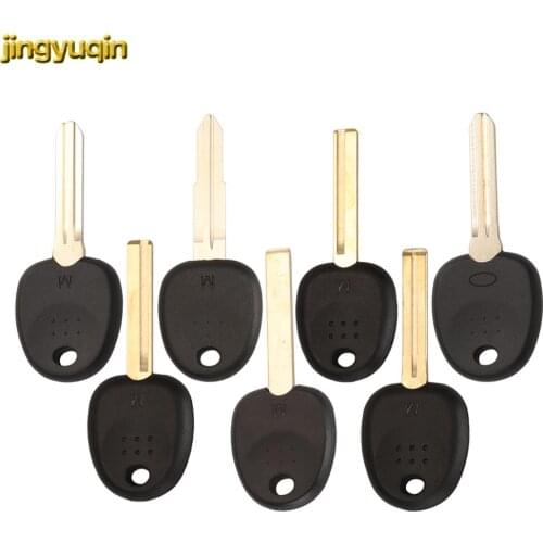 Jingyuqin 10pcs Remote Car Key Fob Shell For Hyundai Elantra I20 IX30 For Kia Rio 3 Soul Sportage No Buttons Uncut Blade
