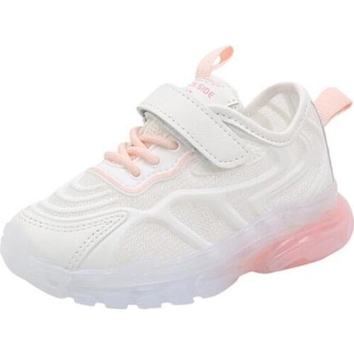 Childrens breathable mesh sports shoes 2021 summer girls' mesh breathable soft sole sports shoes boys' casual shoes