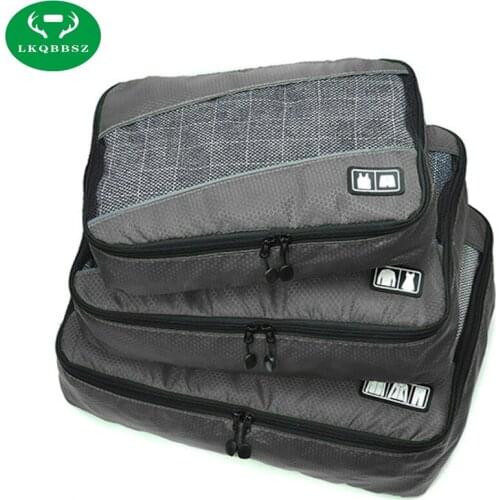 3Pcs/Set Travel Luggage Storage Bag Clothes Box Bedding Organizer Toiletry Wash Case