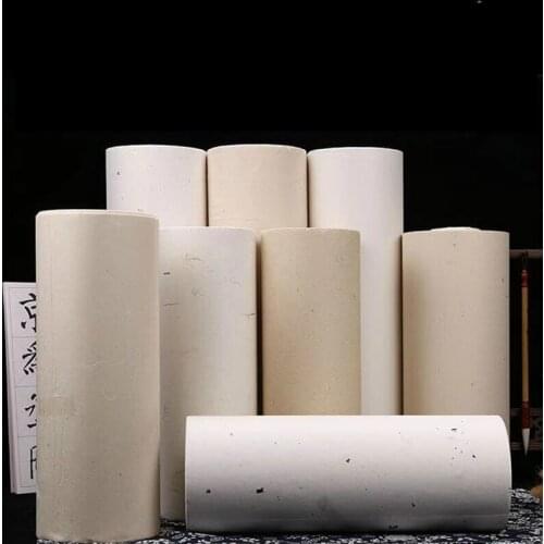 Calligraphy Paper Rolling Half Ripe Yunlong Xuan Paper Chinese Plant Fiber Rice Papers Painting 100m Thicken Bamboo Xuan Paper