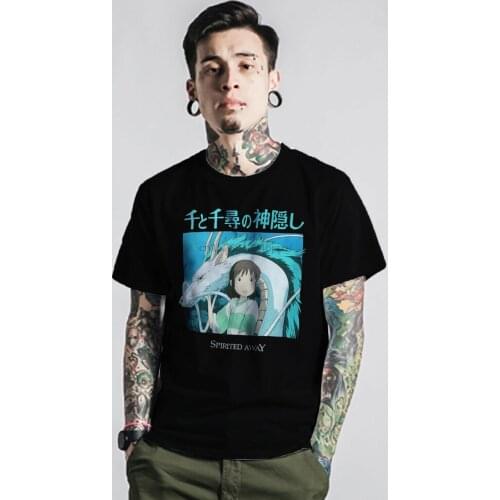 Studio Ghibli T Shirt Spirited Away Haku Chihiro Exclusive Vintage Clothing