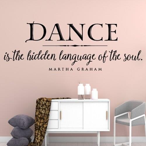 Artistic Quotes Dance Wallpaper Home Decor Wall Sticker For Living Room Company School Office Decoration Waterproof