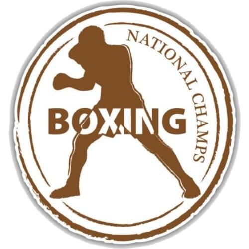 Personality Creative Boxing Retro Passport Stamp Car Sticker Window Decoration High Quality Vinyl Anti-UV PVC Apply To Car