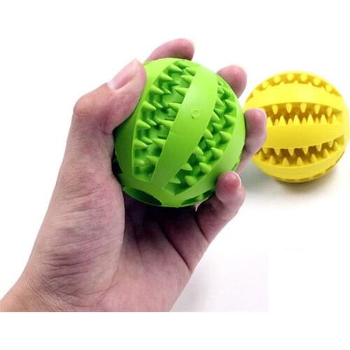 Dog Toys Interactive Rubber Balls for Pet Dog Cat Puppy Elasticity Teeth Ball Dog Chew Toys Tooth Cleaning Balls Toys Two size