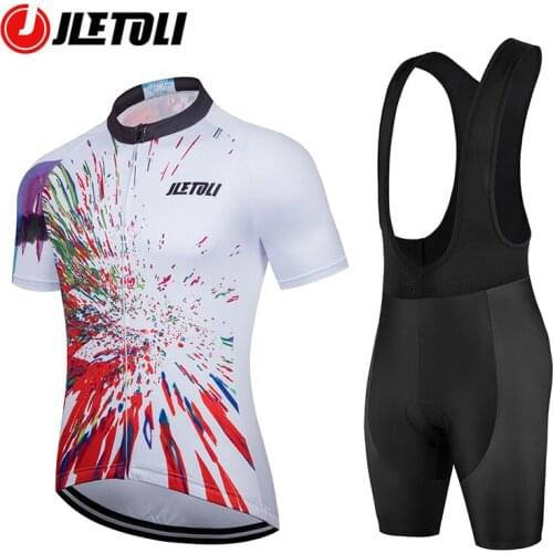 JLETOLI Summer Cycling Jersey Set Breathable Bicycle Jersey Short Sleeve Bike Uniform Women Clothing MTB Suit Jersey Ciclismo