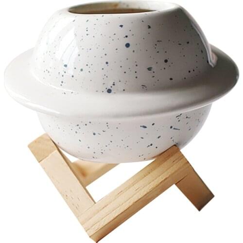 Creative Flower Pot Planet Shape Ceramic Mini Planet Shaped For Cacti Flower Pot