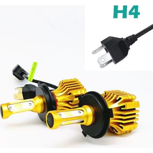 LDDCZENGHUITEC H4 H7 H11 Car LED Headlight Bulbs 72W 8000LM COB Chips LED H1 9005 9006 H13 Automobile Headlamp Fog Light 6500K