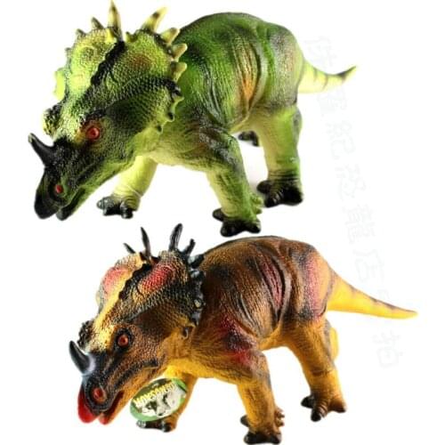 52cm Large Size Styracosaurus Model Toy Dinosaur Model Simulation Animal Model Children Best Gift Home Decoration Teaching Aids