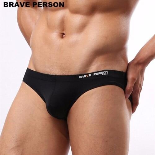 Mens Sexy Underwear Briefs Brave Person Brand Underwear Male Nylon Brief for Men B1129