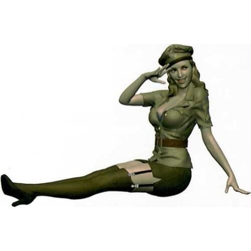 New Unassembled 1/16 modern woman sit in summer Resin Figure Unpainted Model Kit