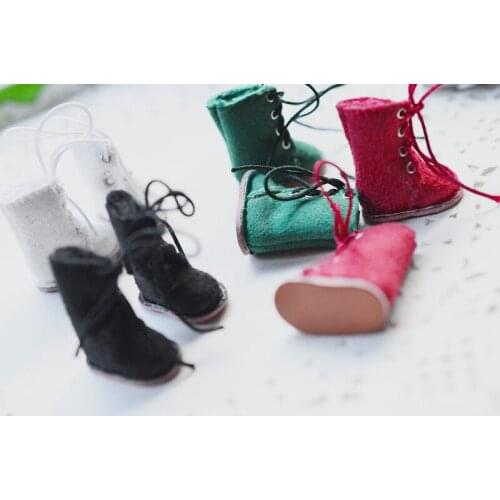 Ob11 doll shoes bjd shoes cowhide copper buckle leather boots for obitsu11,GSC clay,body9,YMY,1 / 12BJD doll Accessories boots