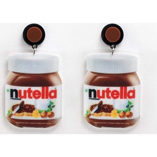 Exaggerated Funny Chocolate Cream Bottle Acrylic Lovely Food Dangl