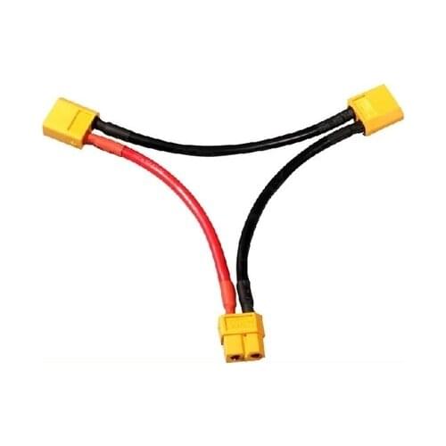 XT60 Female Male Plug Lipo Battery Parallel Cable High Current Silicone wire #14 Amass