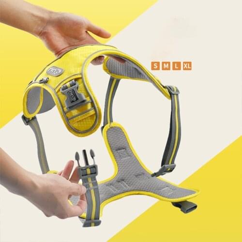 Reflective Pet Dog Leash Vest Harness For Medium Large Dogs Chest Harness Explosion-Proof Rush Dog Chest Harness Pet Accessories