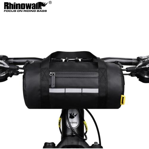 Rhinowalk 2021 Bicycle Bag Frame Front Tube Cycling Bag Waterproof Handlebar Bag Large Capacity MTB Pack Bike Accessories Tool