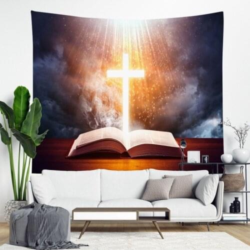 Hanging cloth background cloth Christian Jesus tapestry custom bedside bedroom decoration cloth