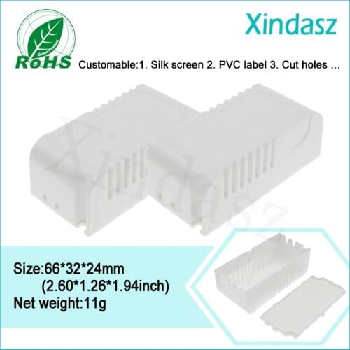 XDL-005 10pcs/lot)66*32*24mm plastic enclosure for led driver power supply