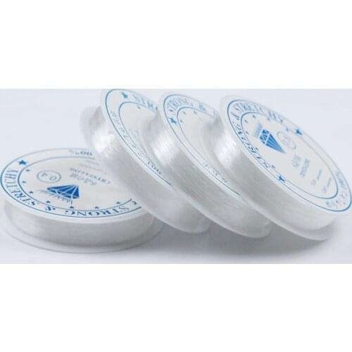 0.4-1.2mm Transparent Stretch Elastic Crystal Line Beading Rope String jewelry Cord String Thread DIY Handmade Bracelet