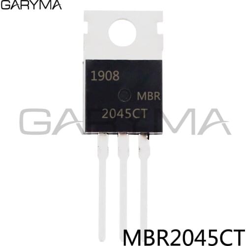 10pcs MBR2045CT 2045CT Schottky Barrier Rectifier TO-220
