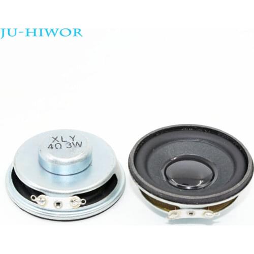 2pcs 4R 3W Loudspeaker 50MM Speaker 22MM Internal Magnetic 16MM Voice Coil Single Magnet PU Edge Black Bright Hat