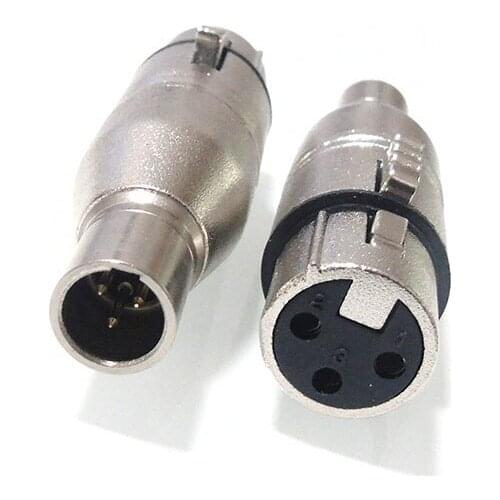 2pcs/lot Adapter 3pin Xlr female to mini xlr 3 pin male Mic connector adapter