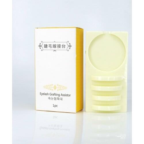2 in 1 Pad & Tray Stand Cola Eyelash Cushion Eyelashes False Eyelashes Assist Graft Essential Tool