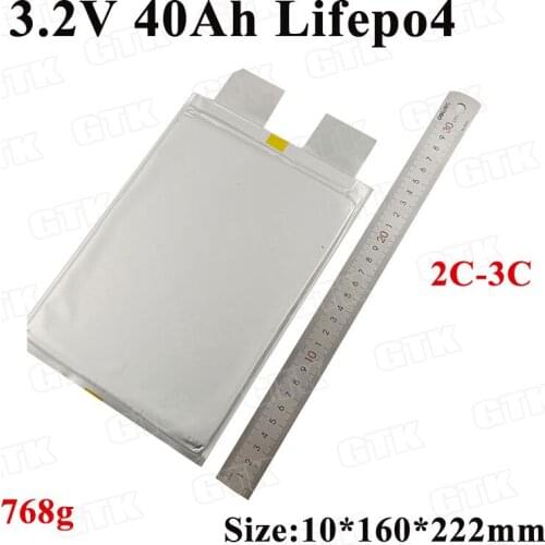 4pcs GTK Lifepo4 3.2v 40ah 30ah Lithium battery 3.2v cells high capacity for diy 12v 24v motorcycle ebike solar energy battery