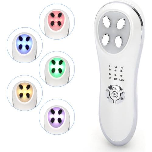 5 in 1 Ultrasonic Face RF LED Photon Rejuvenation Machine EMS Mesotherapy Ion Therapy Massager,Facial Skin Lifting Device
