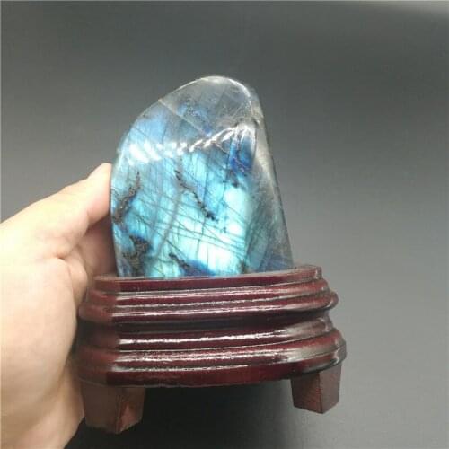 590g Natural Labradorite Crystal Rough Polished From Madagascar LA2020