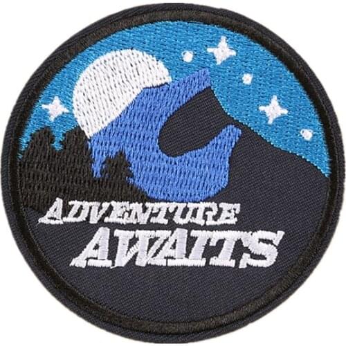 Advanture Awaits Patch Iron On Or Sew Hiking Camping Custom Explore Custom your own Patch