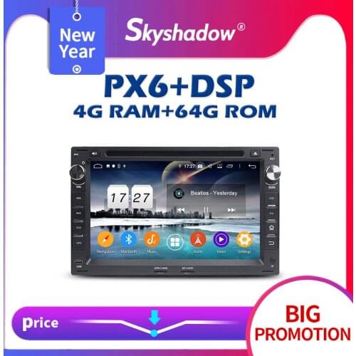 PX6 DSP IPS Car DVD Player Android 10 4G + 64G GPS Map RDS Radio wifi Bluetooth 5.0 for VW Passat B5 Golf Polo Bora Jetta skoda