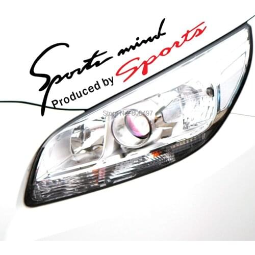 Car Styling Sports Mind Produced by Sports Car Eyebrow Stickers Auto Accessory Decals Reflective Waterproof Pattern Vinyl