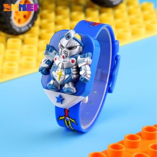 SKMEI Brand Robot Cartoon Kid Watches Lovely Children Boys Electronic Wristwatch For Gift Digital Girls Clock relogio infantil